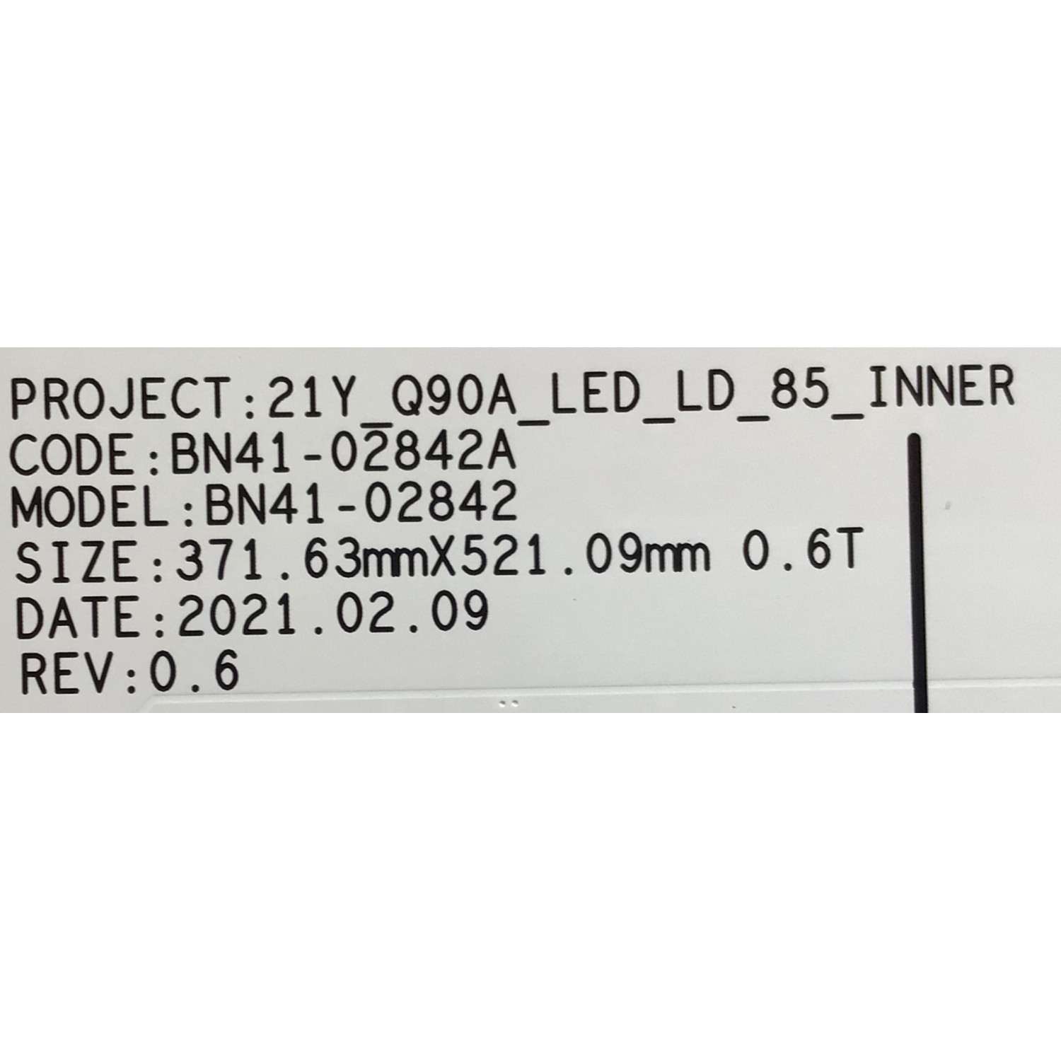 KIT DE LEDS PARA TV SAMSUNG (10 PZ) / NUMERO DE PARTE BN97-18049A / BN41-02842A-006 / 21Y_Q90A_LED_LD_85_INNER / IC5001 / IC4001 / IC3001 / IC2001 / IC1001 / MODELO QN85QN90 - Imagen 3